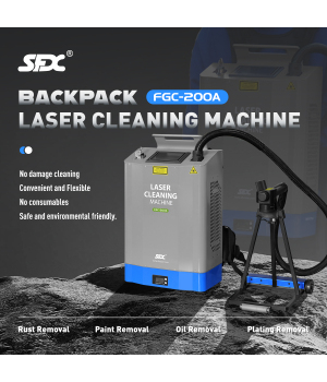 SFX 200W Self-propelled Backpack Laser Cleaning Machine Pulse Laser Cleaner Rust Paint Plating Remover